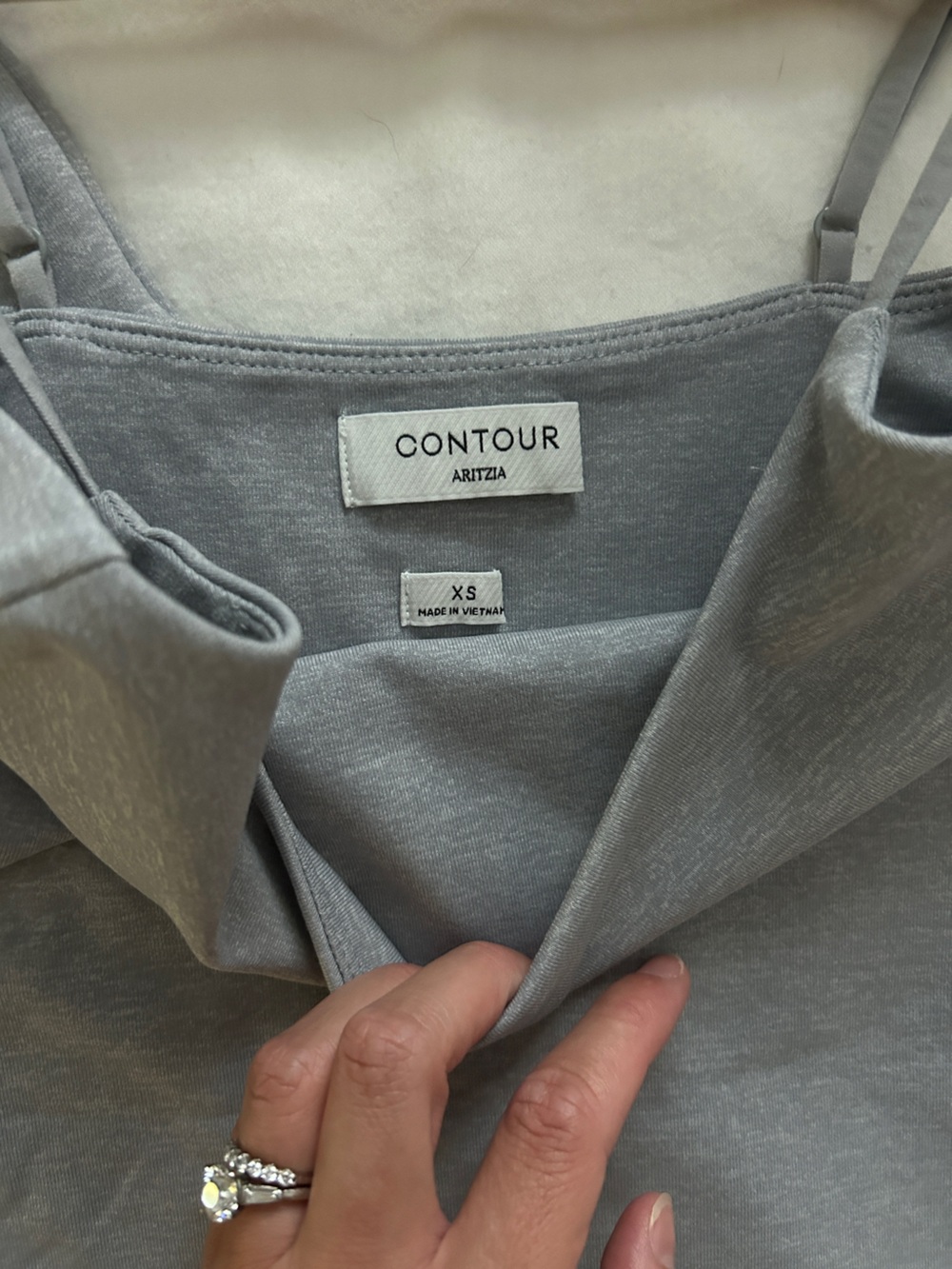 Aritzia Contour Maxi Dress in Heather Gray